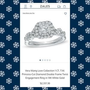 Vera Wang Love Halo Engagement Ring*** OFFERS PLZ!